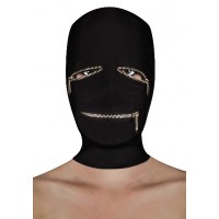 Ouch! Extreme zipper mask - maske med glidelås sort
