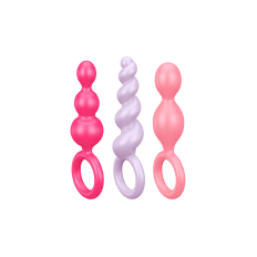 Satisfyer - Booty Call - Buttplugs for Nybegynnere - 3stk Farger
