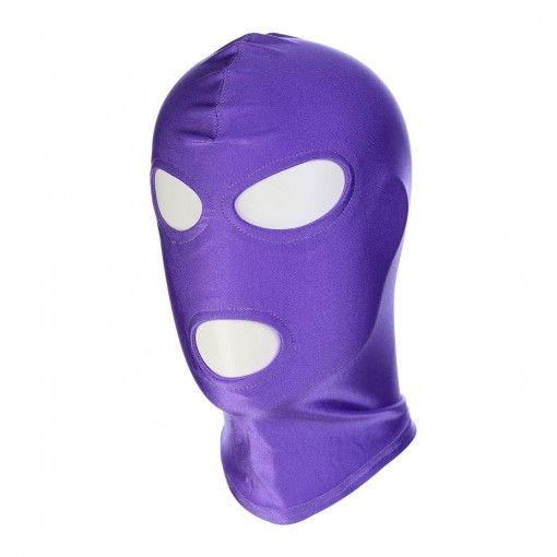 Kiotos - BDSM Hood - Maske med åpning til Øyne og Munn - Lilla