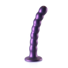 OUCH! - Beaded Silicone - Dildo med sugekopp - 16,5 cm - Lilla