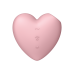 Satisfyer - Cutie Heart - Trykkbølgestimulator med Vibrasjoner  - Rosa