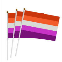 Pride flagg på pinne - Lesbian